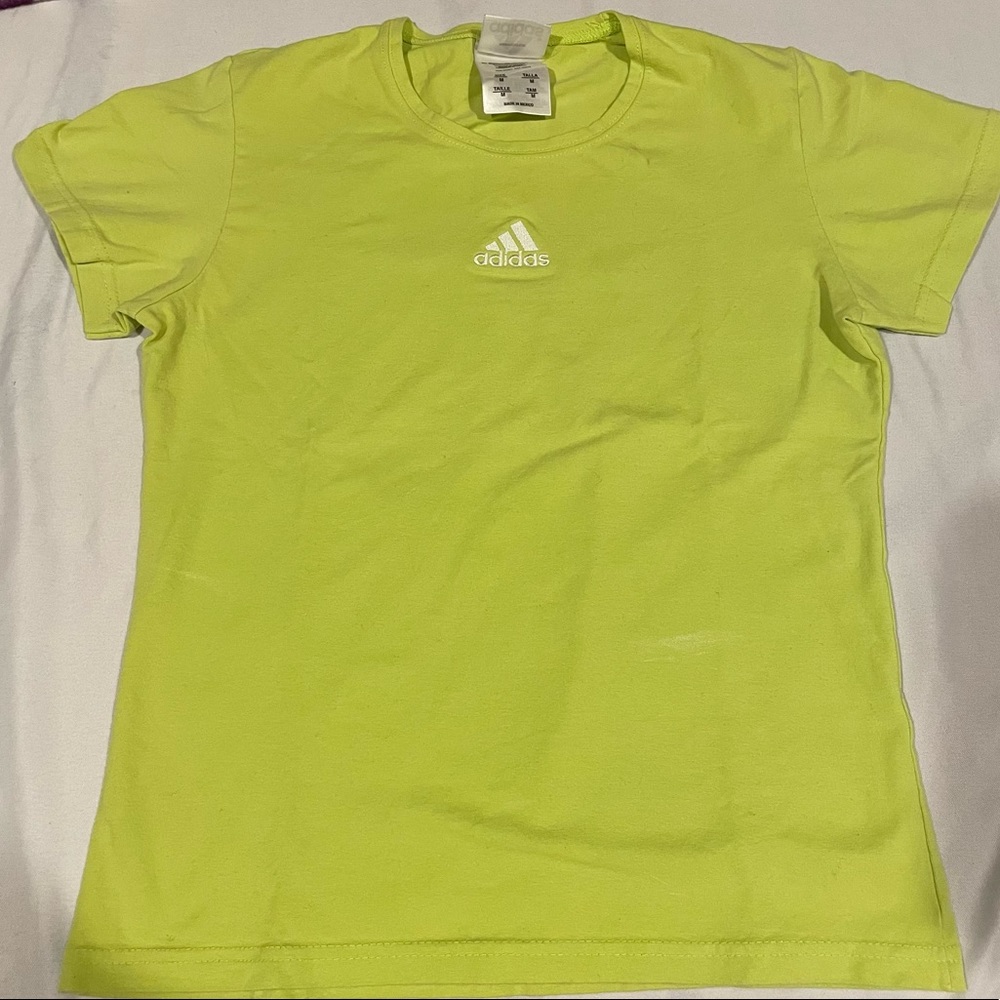 lime green adidas shirt